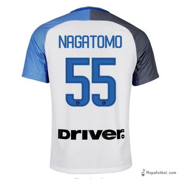 Camiseta Inter de Milán Replica Segunda Ropa Nagatomo 2017/18